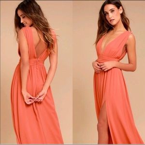 dusty rose maxi dress